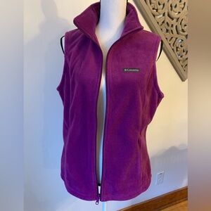 Columbia Women's Purple Fleece Vest